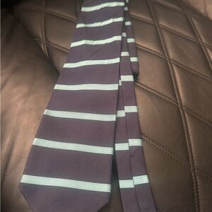 Brooks Brothers Navy and Light Blue Striped Tie